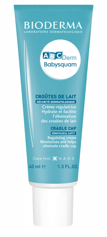 BIODERMA product photo, ABCDerm babysquam 40ml baby moisturizer, dry skin