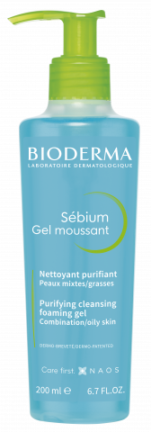 BIODERMA product photo, Sebium Gel moussant F200ml, shower foaming gel for oily skin